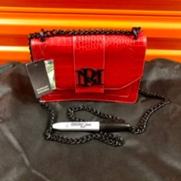 Badgley Mischka Crossbody Red Bag, S, NWT - Picture 2 of 7